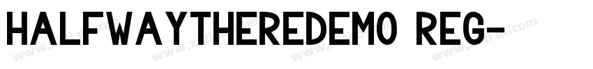 HalfwayThereDEMO Reg字体转换